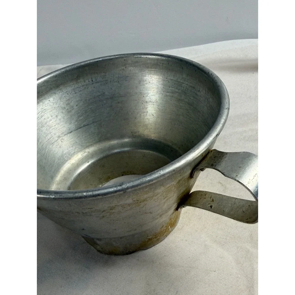 Vintage Aluminum Canning Funnel Wide Mouth Kitchen Tool Farmhouse Primitive